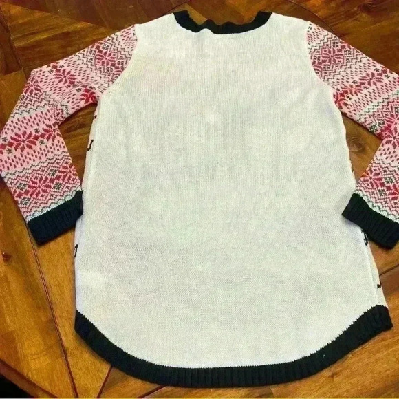 Joyland Dabbing Thru The Snow Ugly Christmas Sweater, XL **has stain** - Picture 5 of 6